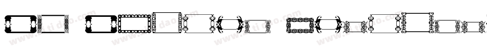 SL Square Ornaments字体转换